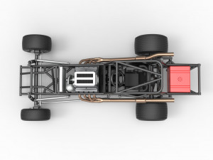 Northeast Dirt Modified stock car Base Scale 1 to 25 3D Принт Модель