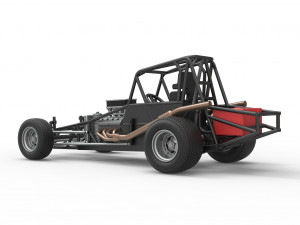 Northeast Dirt Modified stock car Base Scale 1 to 25 3D Принт Модель