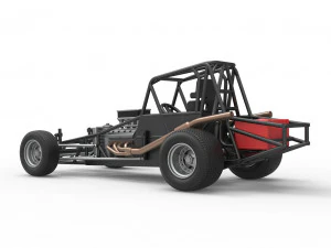 Northeast Dirt Modified stock car Base Scale 1 to 25 3D Print Model