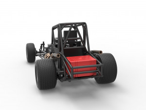 Northeast Dirt Modified stock car Base Scale 1 to 25 3D Принт Модель