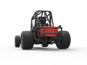 Northeast Dirt Modified stock car Base Scale 1 to 25 3D Print Model