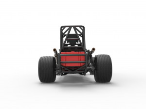 Northeast Dirt Modified stock car Base Scale 1 to 25 3D Принт Модель
