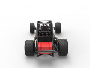 Northeast Dirt Modified stock car Base Scale 1 to 25 3D Принт Модель