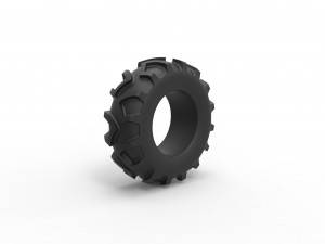 Tractor tire 24 Scale 1 to 25 Modello di stampa 3D