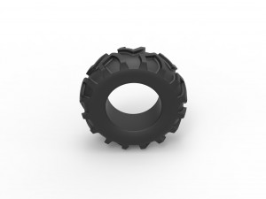 Tractor tire 24 Scale 1 to 25 Modello di stampa 3D