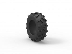 Tractor tire 24 Scale 1 to 25 Modello di stampa 3D