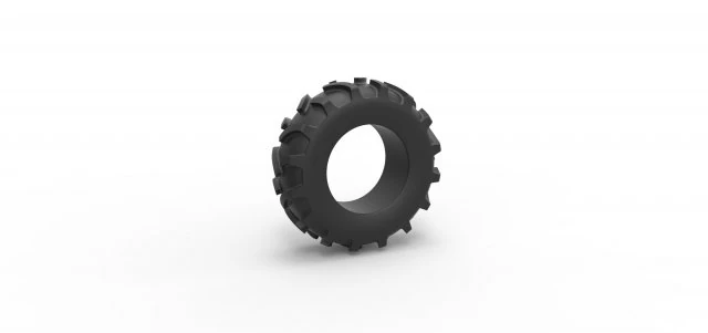 Tractor tire 26 Scale 1 to 25 3D Print Model .c4d .max .obj .3ds .fbx .stl .blend 