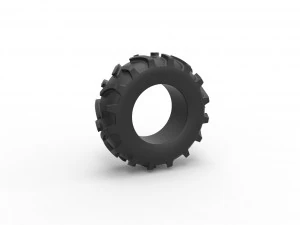 Тракторная шина 26 Масштаб от 1 до 25 3D Принт Модель