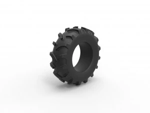 Tractor tire 26 Scale 1 to 25 3D Print Model
