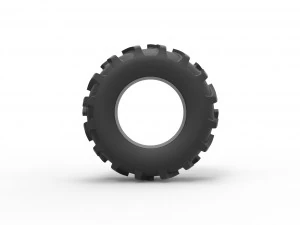 Tractor tire 26 Scale 1 to 25 3D Print Model