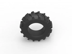Tractor tire 26 Scale 1 to 25 3D Print Model
