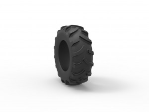 Tractor tire 26 Scale 1 to 25 Model Cetak 3D