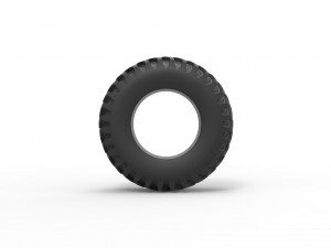 Tractor tire 27 Scale 1 to 25 3D Print Model