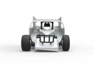 Northeast Outlaw Dirt Modified stock car Scale 1 to 25 3D Print Model