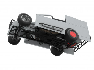 Northeast Outlaw Dirt Modified stock car Scale 1 to 25 3D Print Model