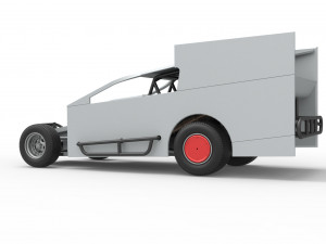 Northeast Outlaw Dirt Modified stock car Scale 1 to 25 3D Print Model