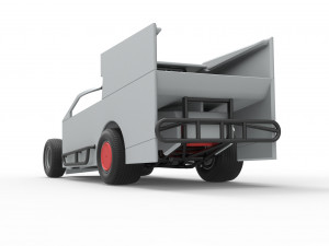Northeast Outlaw Dirt Modified stock car Scale 1 to 25 3D Print Model