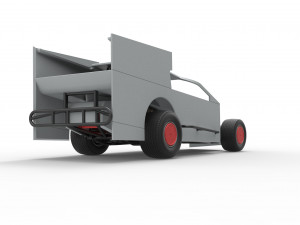 Northeast Outlaw Dirt Modified stock car Scale 1 to 25 3D Print Model