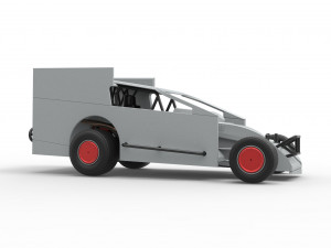 Northeast Outlaw Dirt Modified stock car Scale 1 to 25 3D Print Model
