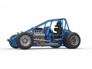 Sprint car Base Scale 1 to 25 3D प्रिंट मॉडल