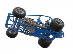 Sprint car Base Scale 1 to 25 3D प्रिंट मॉडल