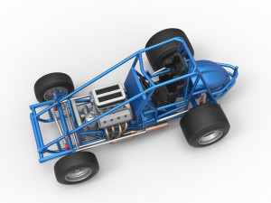 Sprint car Base Scale 1 to 25 3D प्रिंट मॉडल
