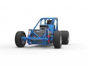 Sprint car Base Scale 1 to 25 3D Print Model
