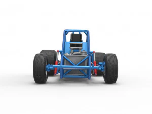 Sprint car Base Scale 1 to 25 3D Print Model