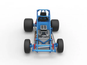 Sprint car Base Scale 1 to 25 3D Print Model
