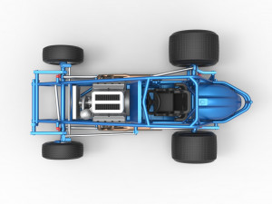 Sprint car Base Scale 1 to 25 3D प्रिंट मॉडल