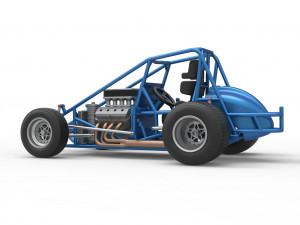 Sprint car Base Scale 1 to 25 3D प्रिंट मॉडल