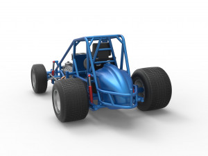 Sprint car Base Scale 1 to 25 3D प्रिंट मॉडल