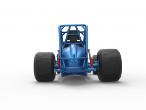Sprint car Base Scale 1 to 25 3D प्रिंट मॉडल