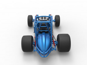 Sprint car Base Scale 1 to 25 3D प्रिंट मॉडल