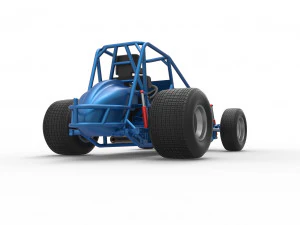 Sprint car Base Scale 1 to 25 3D Print Model