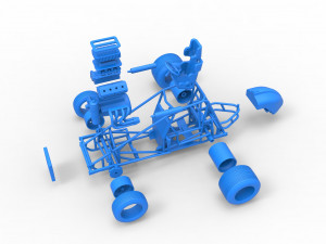 Sprint car Base Scale 1 to 25 3D प्रिंट मॉडल