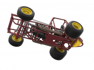 Vintage Sprint car Base Scale 1 to 25 3D 打印模型