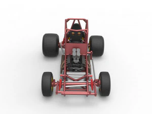 Vintage Sprint car Base Scale 1 to 25 3D Print Model