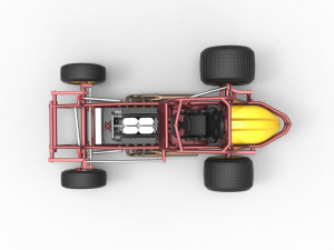 Vintage Sprint car Base Scale 1 to 25 3D 打印模型