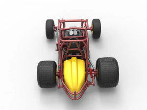 Vintage Sprint car Base Scale 1 to 25 3D Print Model