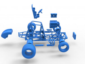 Vintage Sprint car Base Scale 1 to 25 3D 打印模型