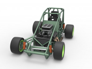 Pavement Sprint car Base Scale 1 to 25 Modello di stampa 3D