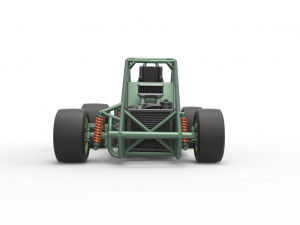 Pavement Sprint car Base Scale 1 to 25 Modello di stampa 3D