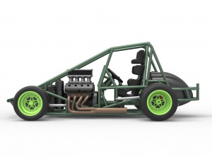 Pavement Sprint car Base Scale 1 to 25 Modello di stampa 3D