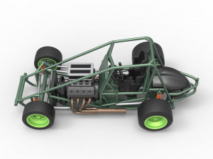 Pavement Sprint car Base Scale 1 to 25 Modello di stampa 3D