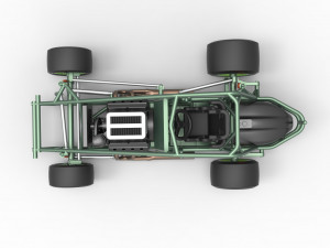 Pavement Sprint car Base Scale 1 to 25 Modello di stampa 3D