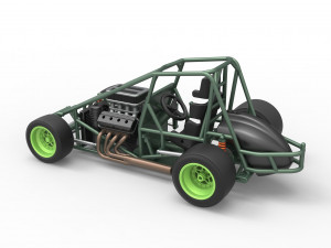 Pavement Sprint car Base Scale 1 to 25 Modello di stampa 3D