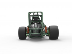 Pavement Sprint car Base Scale 1 to 25 Modello di stampa 3D