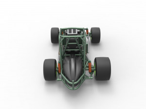 Pavement Sprint car Base Scale 1 to 25 Modello di stampa 3D