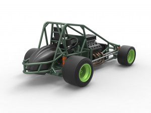Pavement Sprint car Base Scale 1 to 25 Modello di stampa 3D